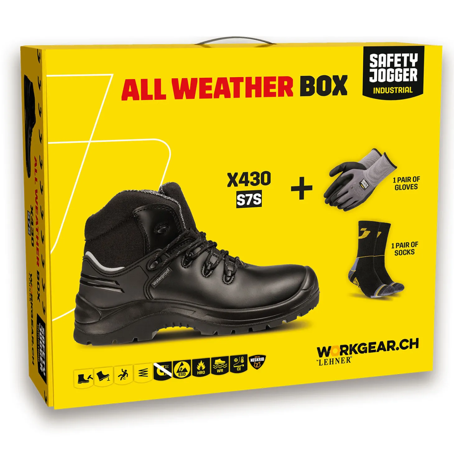 Allwetter-Sicherheitsschuh-Box von Safety Jogger