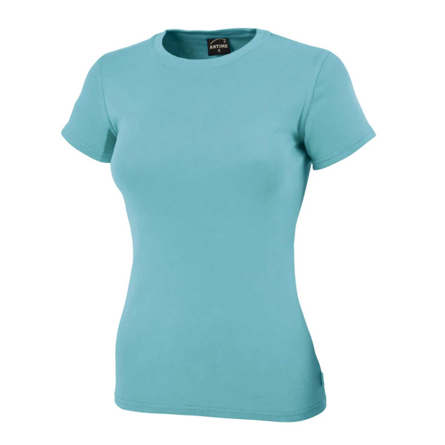 Angenehmes Rundhals Damen T-Shirt
