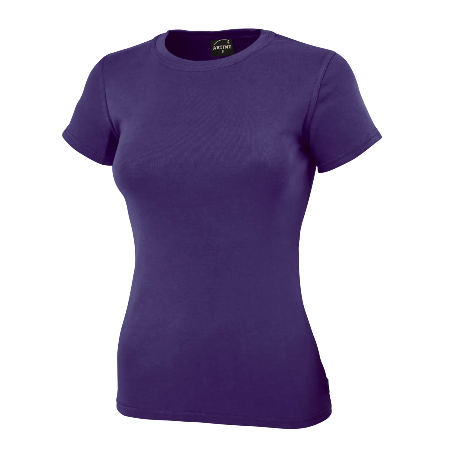 Angenehmes Rundhals Damen T-Shirt