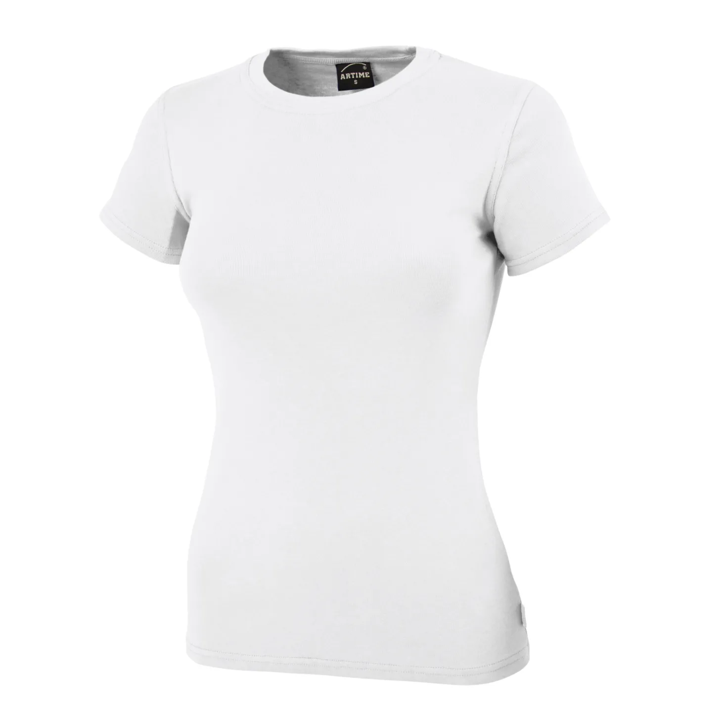Angenehmes Rundhals Damen T-Shirt