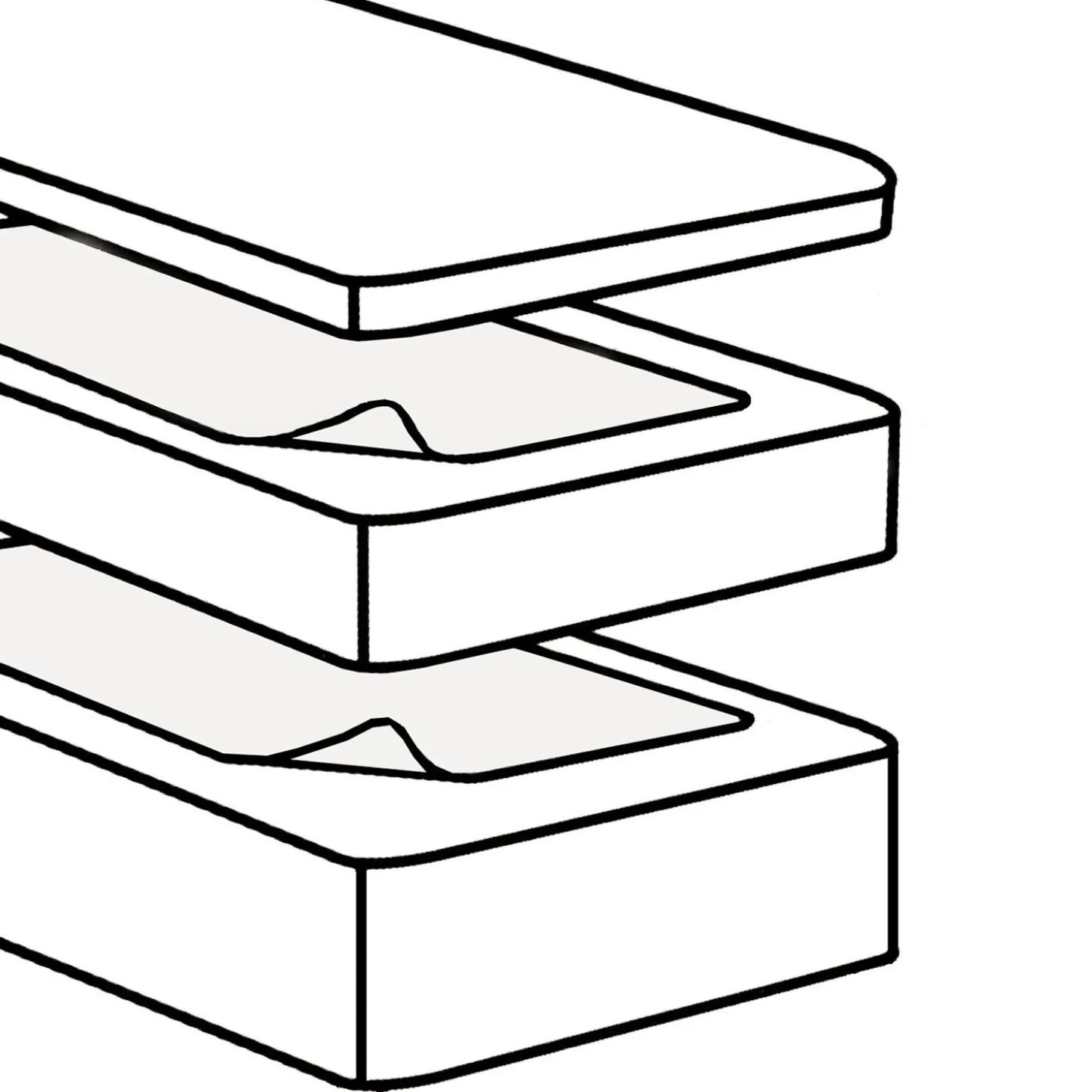 Anti-Rutsch Unterlage für Boxspringbetten