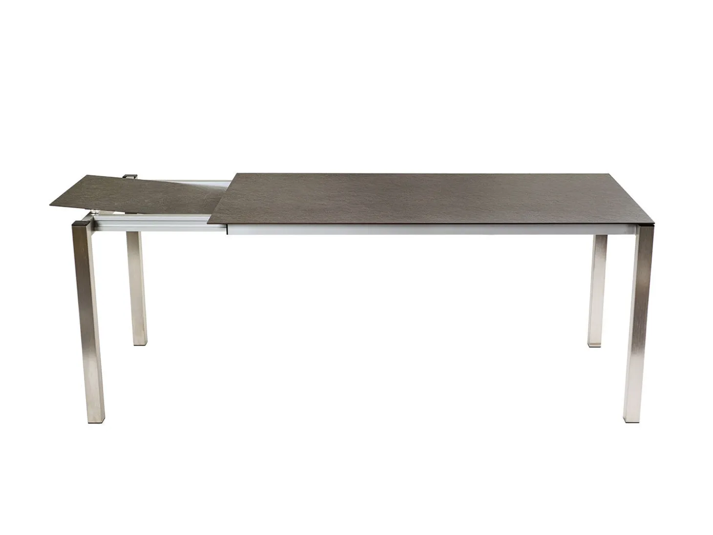 Ausziebarer Gartentisch mit Dektonplatte Dark Moon