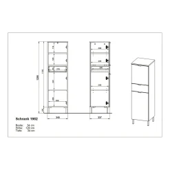 Badezimmer Schrank Aranka