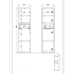 Badezimmer Schrank Lemon