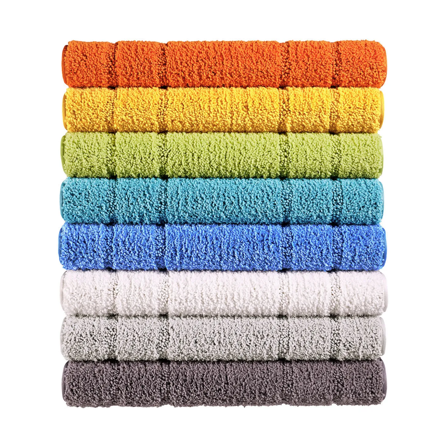 Badteppich mit quadratischem Muster