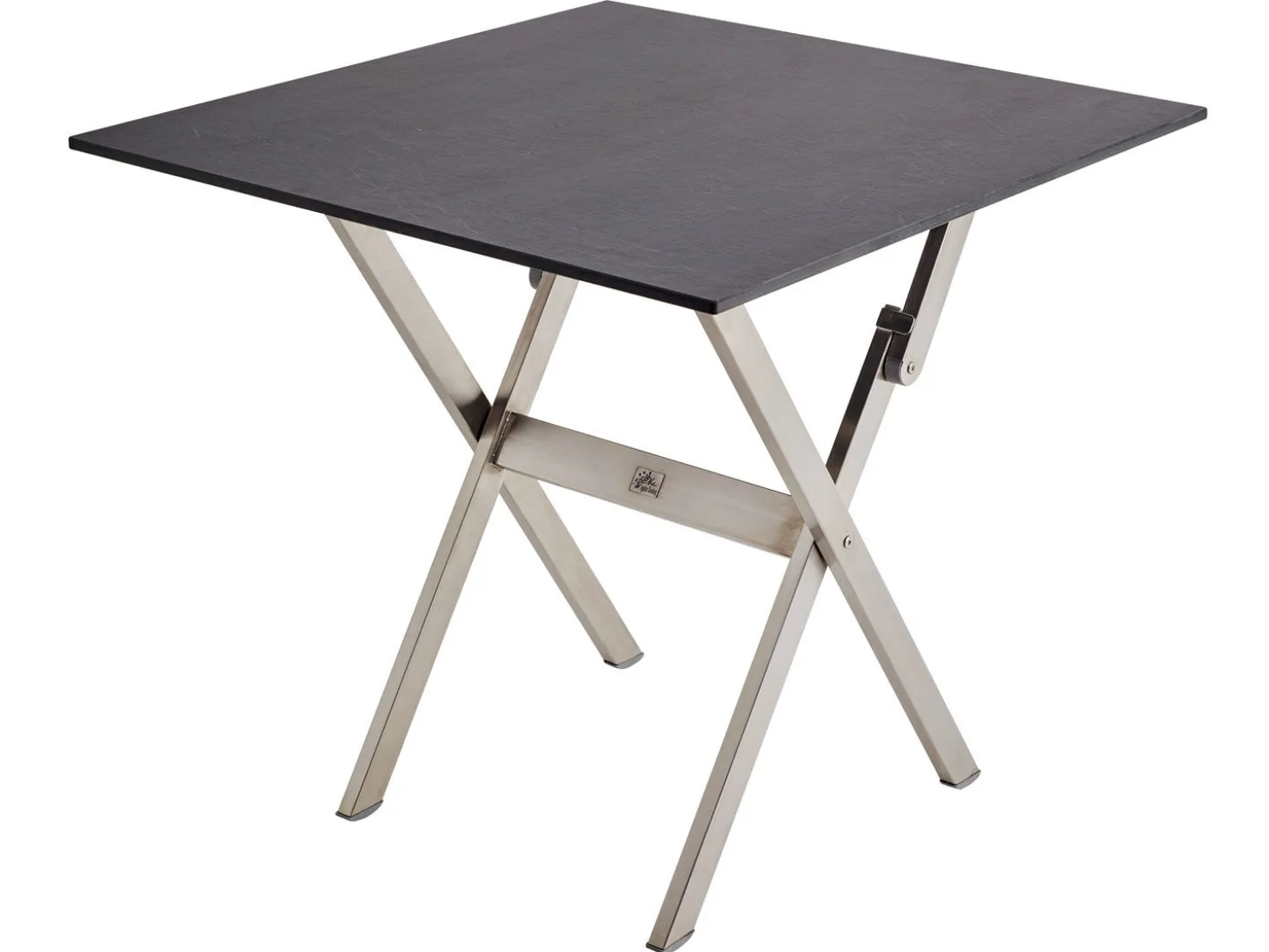 Balkon-Klapptisch Edelstahl 79 x 79 cm