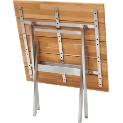 Balkon-Klapptisch Teak quadratisch