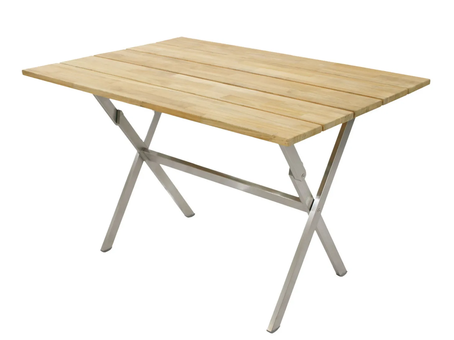 Balkon-Klapptisch Teak rechteckig