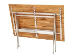 Balkon-Klapptisch Teak rechteckig