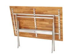 Balkon-Klapptisch Teak rechteckig