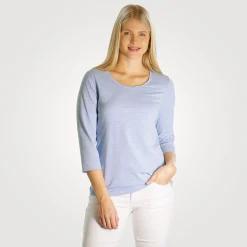 Basic 3/4 Arm Shirt Flammgarn-Optik