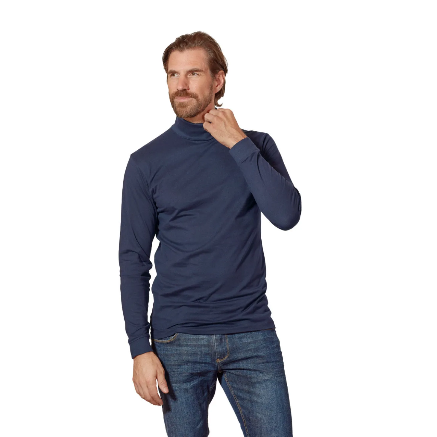 Basic Herren Rollkragen Shirt GOTS-zertifiziert