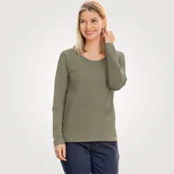 Basic Langarm-Shirt uni