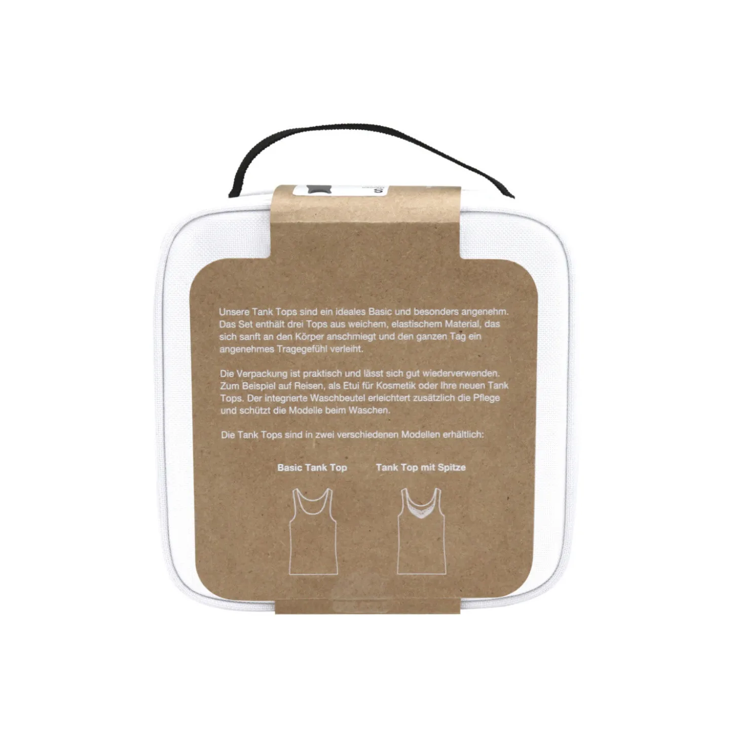 Basic Tank Top 3er Pack inkl. Waschbeutel