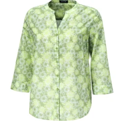 Baumwollbluse mit 3/4 Ärmeln und Allover-Print