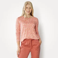 Bedruckte Bluse aus Polyester / Viscose