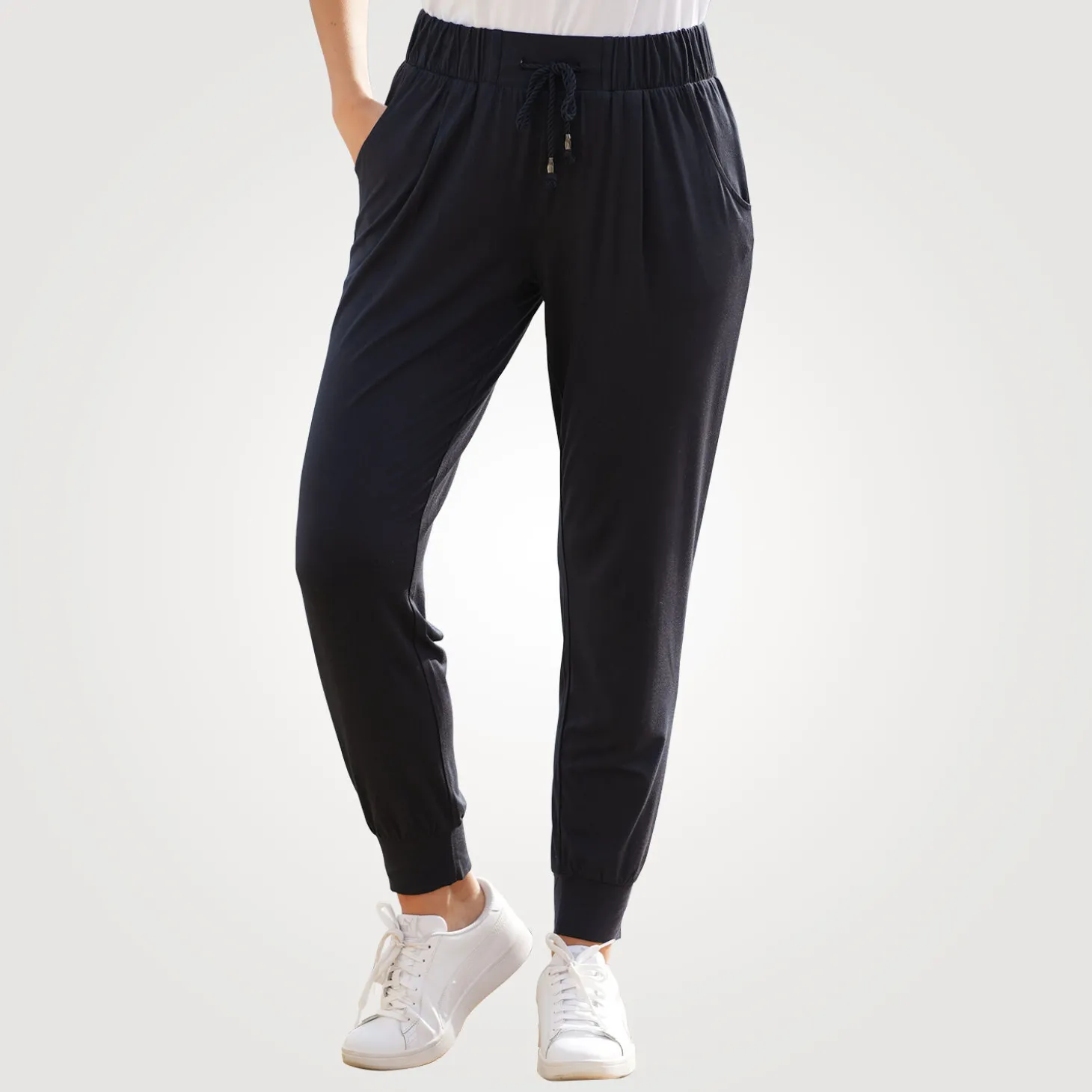 Bedruckte Jerseyhose lang