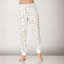 Bedruckte Pyjama Hose mit Bündchenabschluss