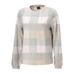 Bedrucktes Langarmshirt mit Karomuster