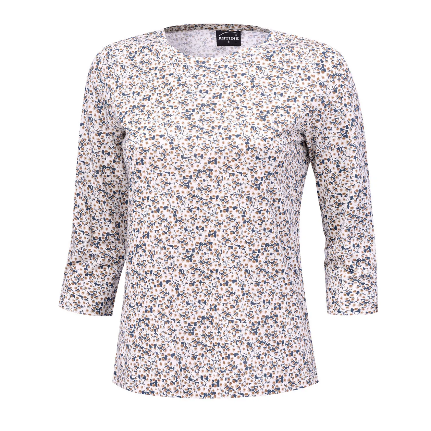 Bedrucktes Shirt mit 3/4 Ärmeln