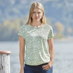 Bequemes T-Shirt mit floralem Print für Damen