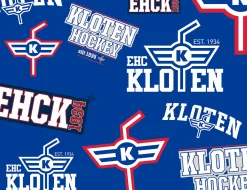 Bettwäsche EHC Kloten blau-weiss