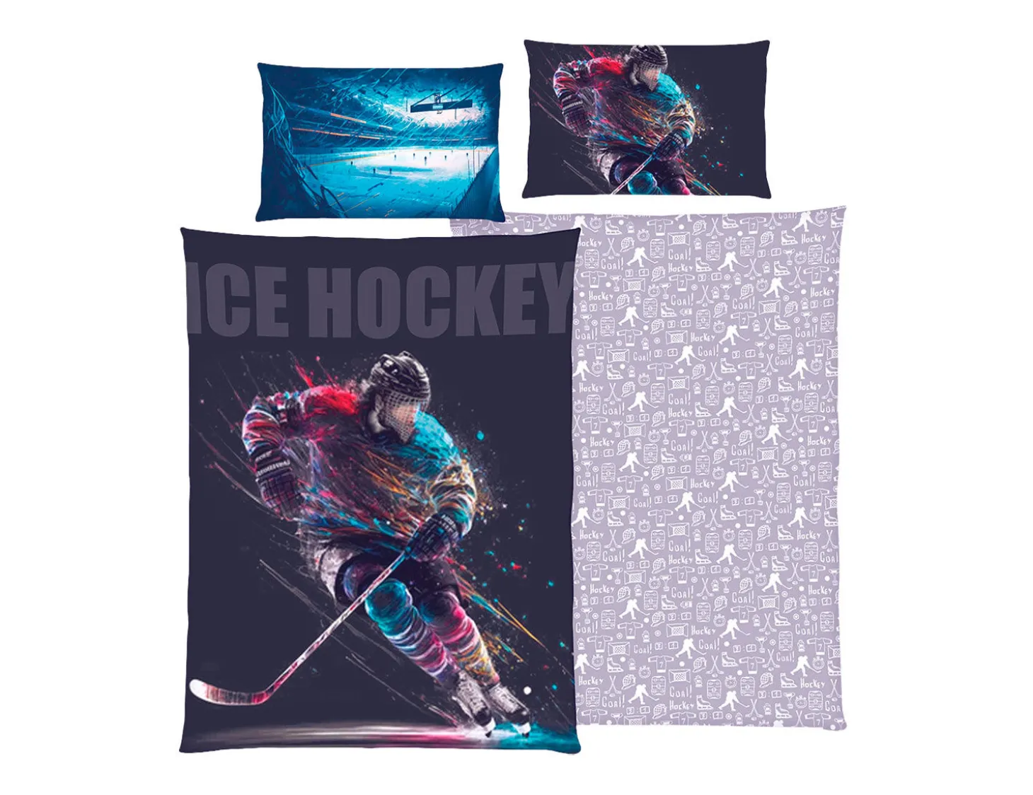 Bettwäsche "Ice Hockey" mit Spieler