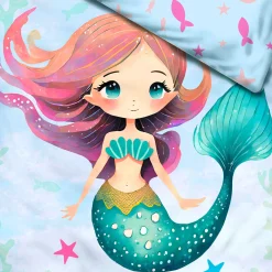 Bettwäsche kleine Meerjungfrau und Fische
