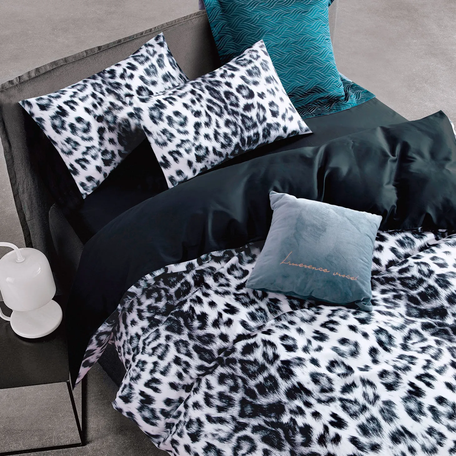 Bettwäsche Leopard Look mit Leo-Muster