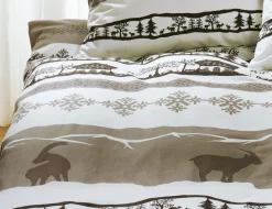 Bettwäsche mit Alpenmotiv