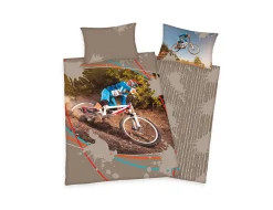 Bettwäsche mit coolem Mountainbiker