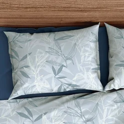 Bettwäsche mit dezentem Blätterprint