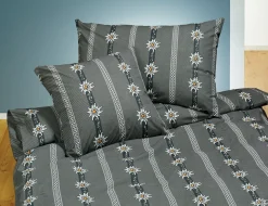 Bettwäsche mit Edelweiss-Motiv
