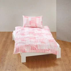 Bettwäsche mit feinem Querstreifenmuster