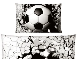 Bettwäsche mit Fussball in 3D Optik