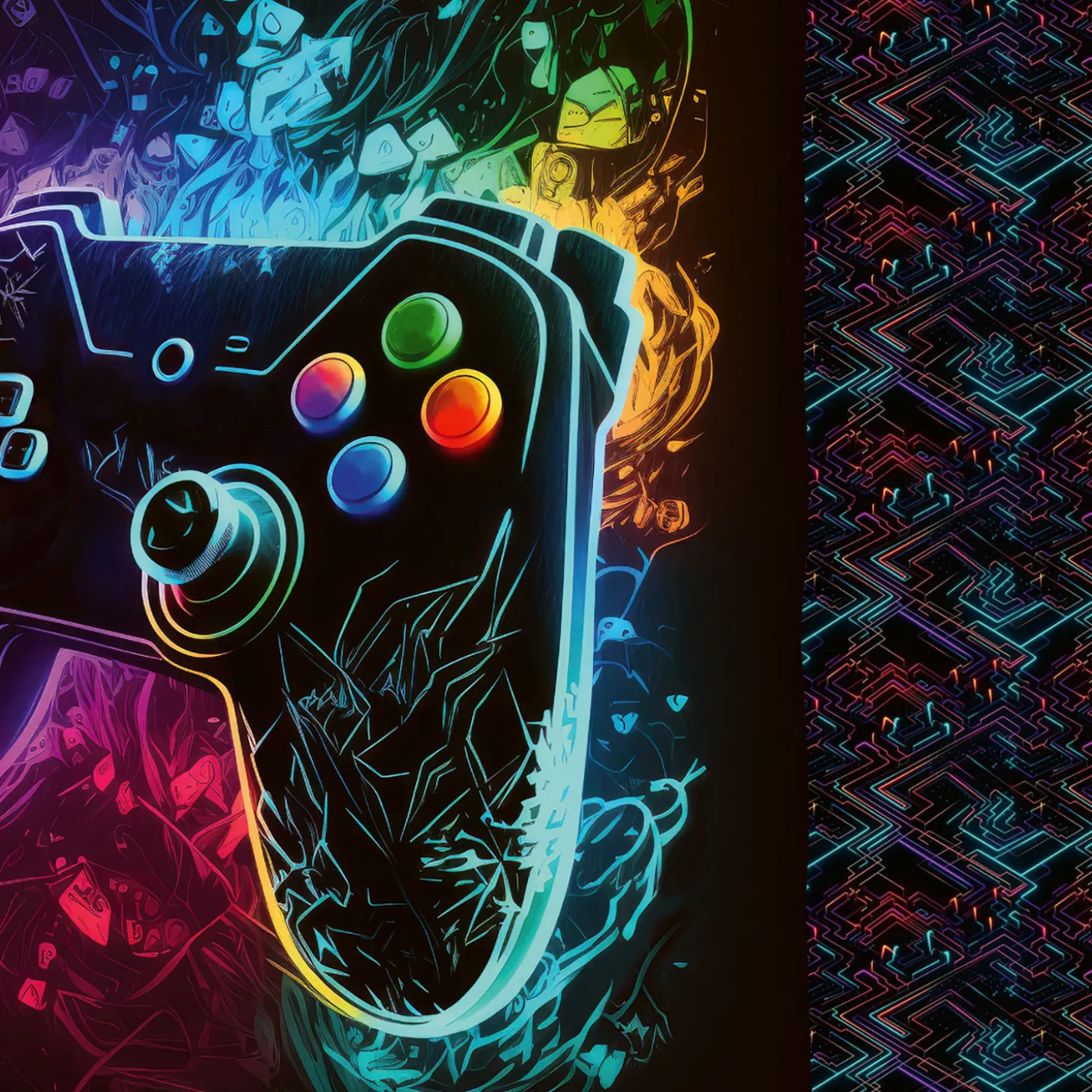 Bettwäsche mit Gamecontroller