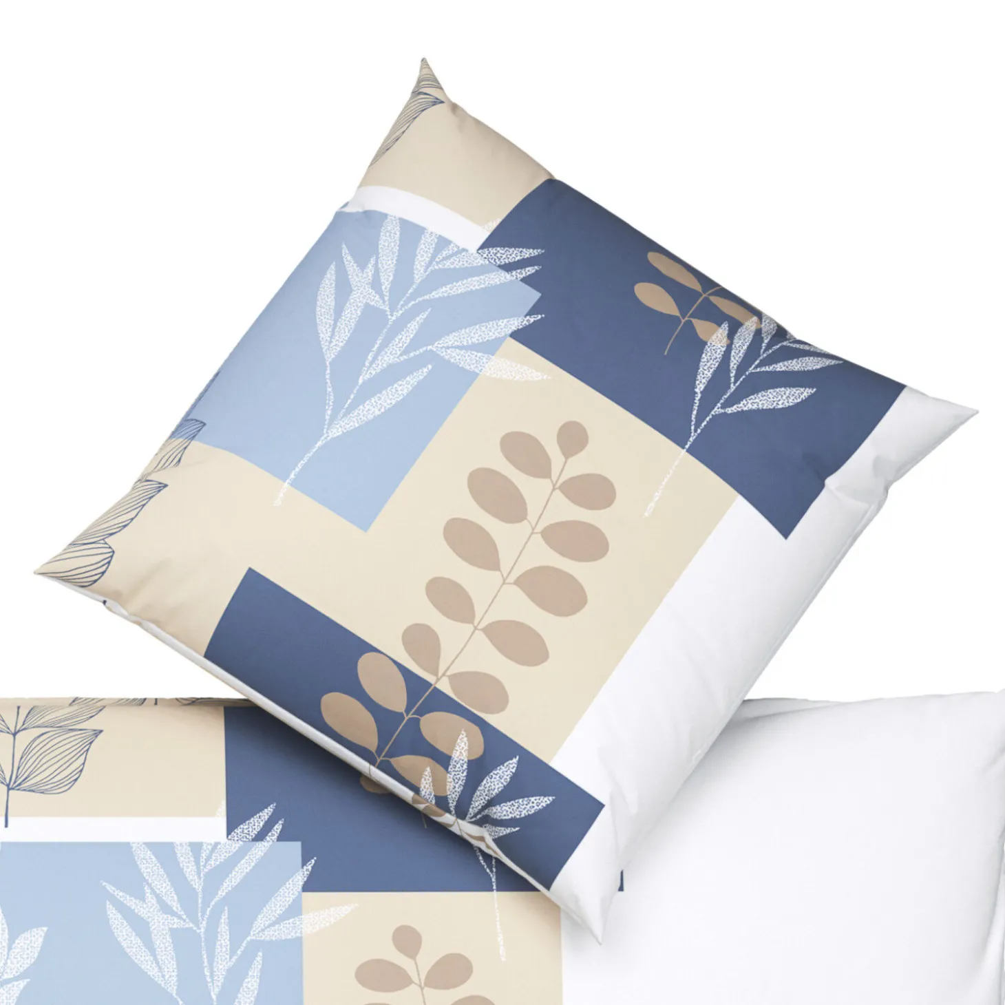 Bettwäsche mit modernem Blätterdesign