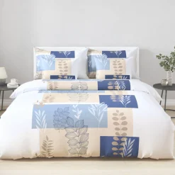 Bettwäsche mit modernem Blätterdesign