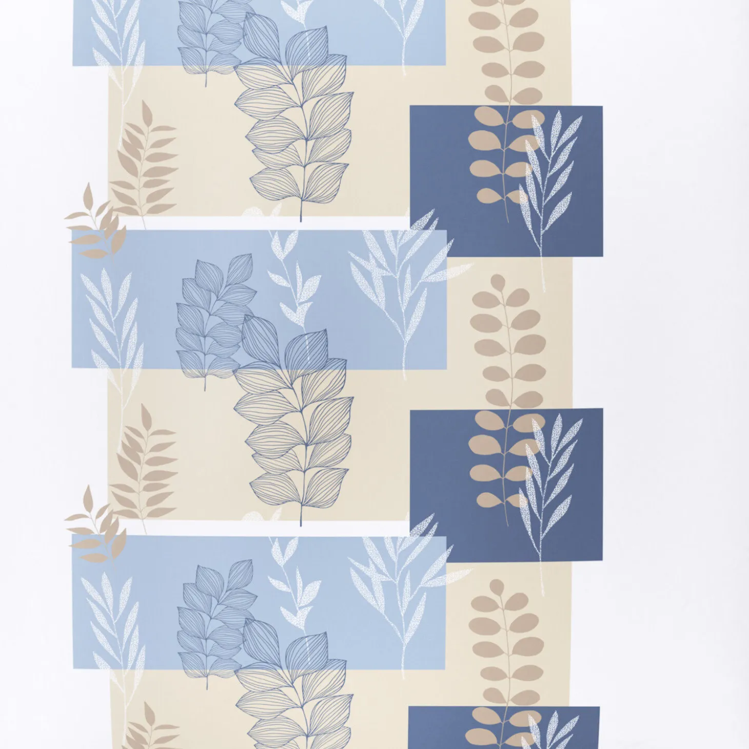 Bettwäsche mit modernem Blätterdesign
