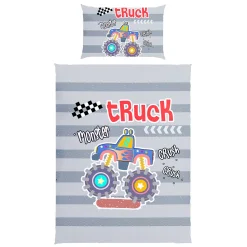 Bettwäsche mit Monstertruck-Motiv