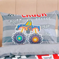Bettwäsche mit Monstertruck-Motiv