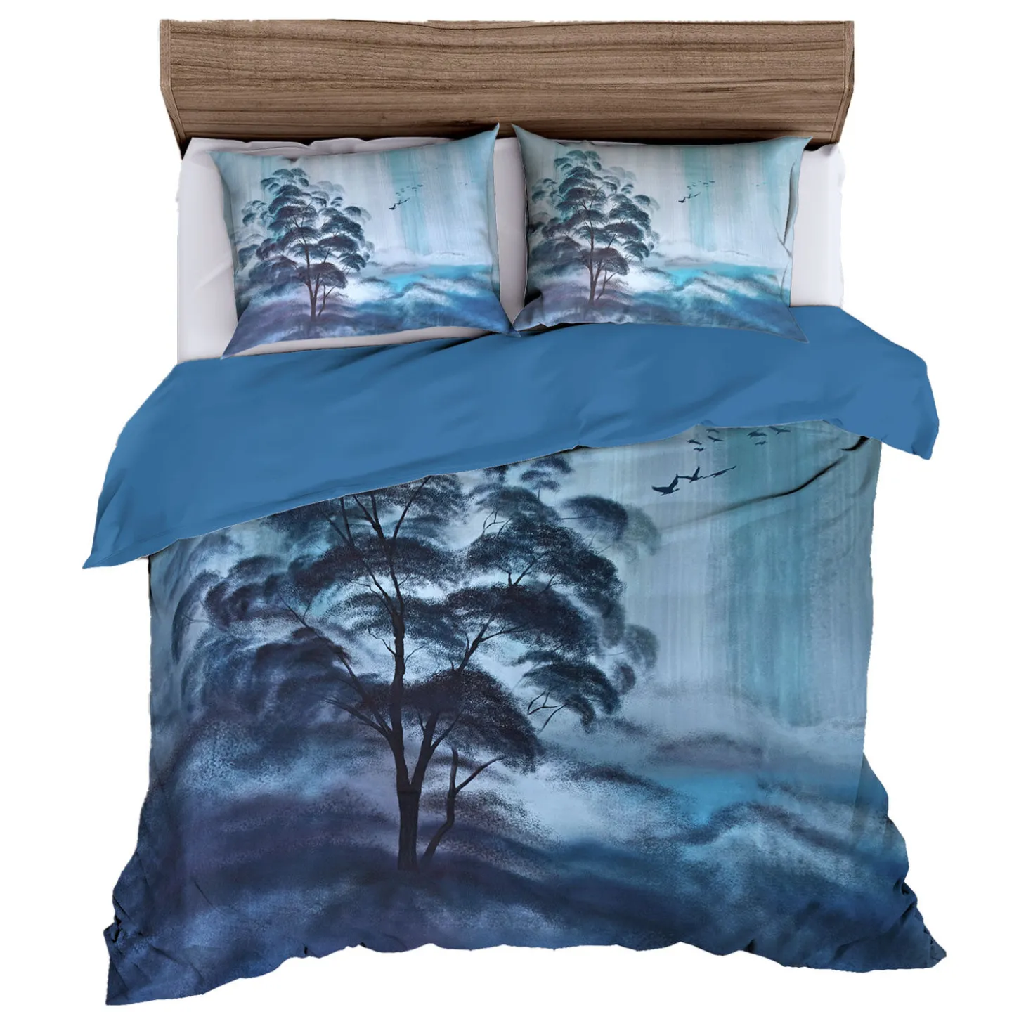 Bettwäsche mit mystischem Baum