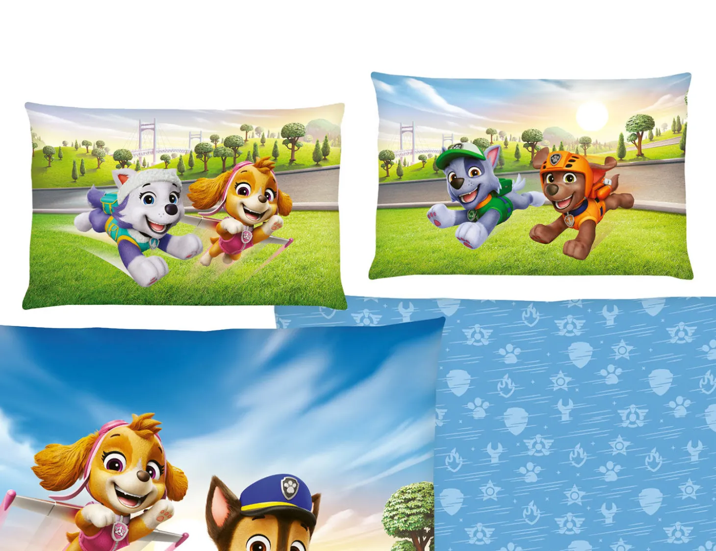 Bettwäsche mit Paw Patrol Superhelden