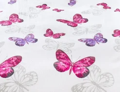 Bettwäsche mit Schmetterlingen pink-lila