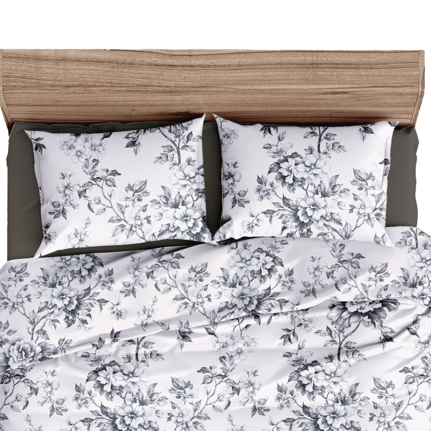 Bettwäsche mit stilvollen Blumenranken