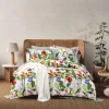 Bettwäsche mit tropischen Blüten & Früchten