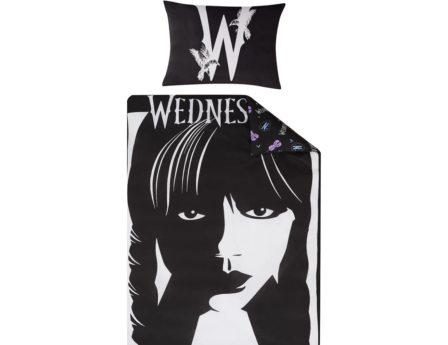 Bettwäsche mit Wednesday Addams