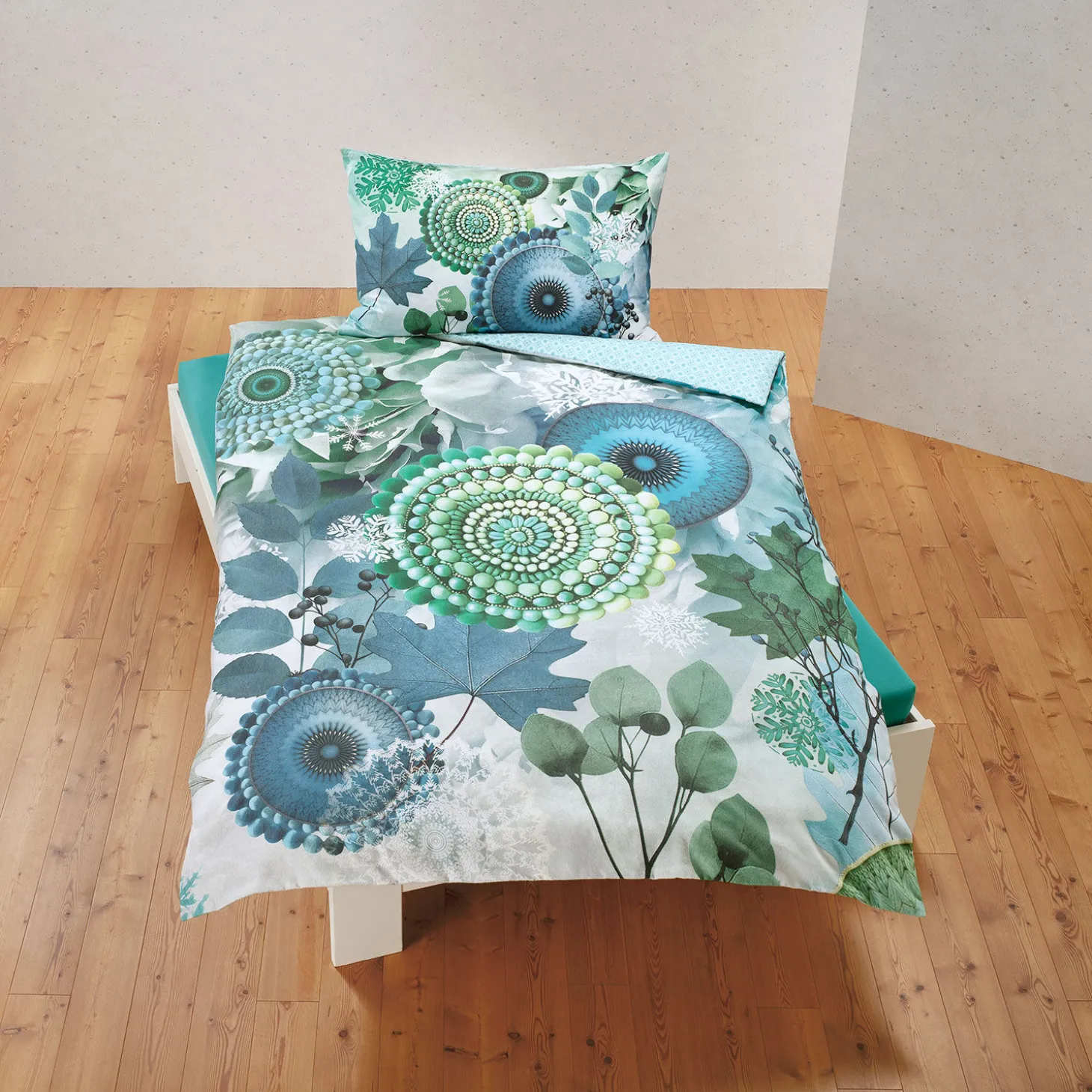 Bettwäsche mit Wintermandalas