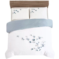 Bettwäsche mit zarter Blumenstickerei