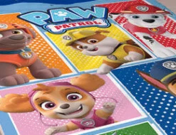 Bettwäsche Paw Patrol mit den Hundewelpen blau